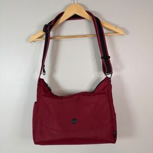 Pacsafe Anti-Theft Crossbody Bag Cranberry Red RFID Blocking Travel Messenger